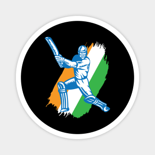 India Indian Cricket Player Batsman Design Magnet